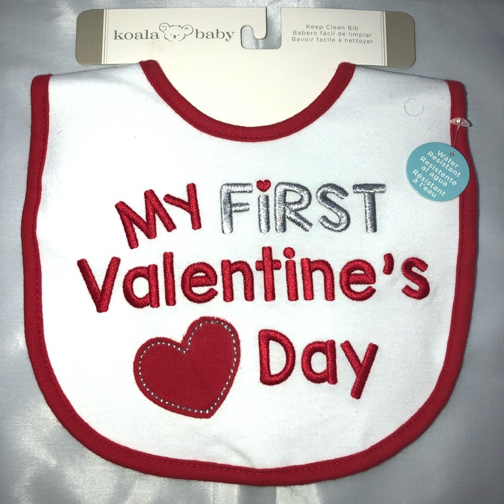 My First Valentine Bib